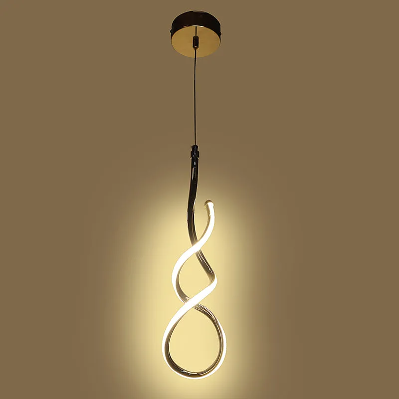 Serpenta Acrylic & Iron Ceiling Lamp media 8