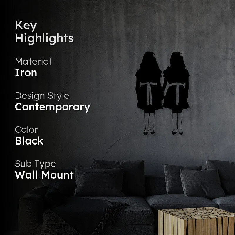 Twins The Shining Black Iron Wall Accent media 2