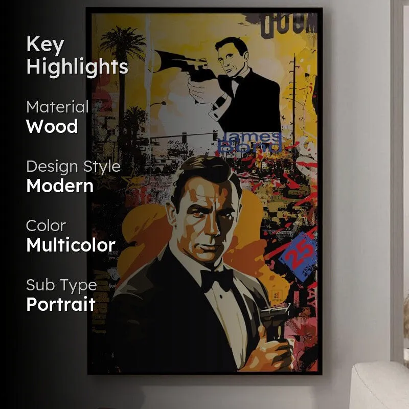 James Bond Graffiti Wall Art media 2