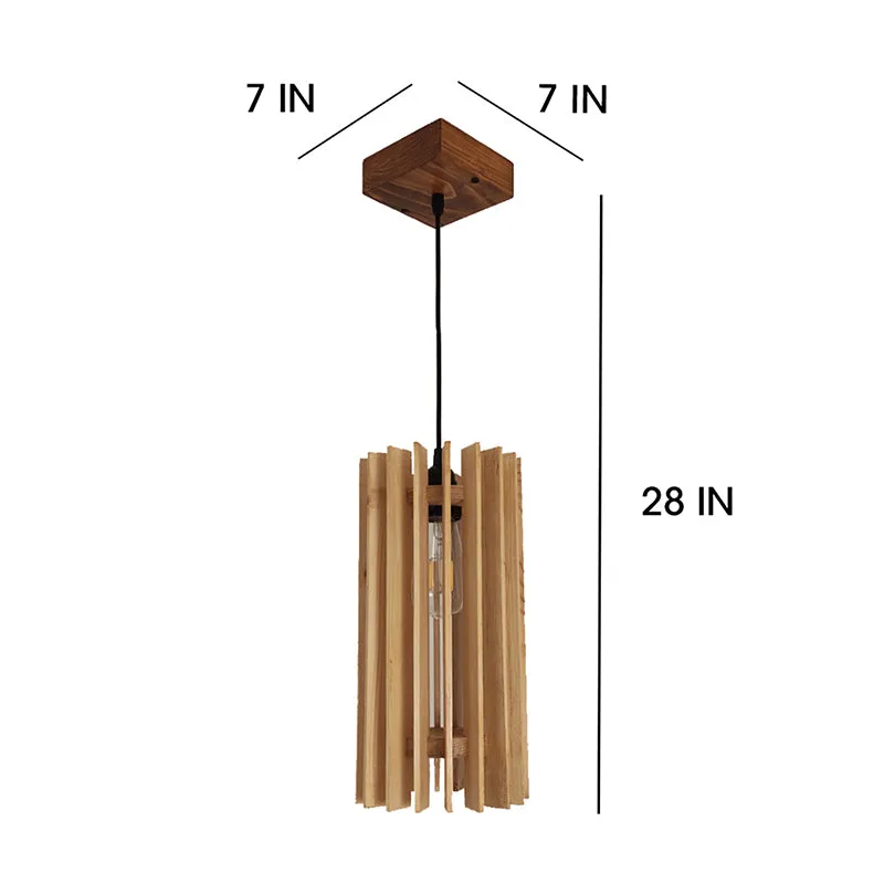 Mariette Single Wooden Ceiling Lamp media 7