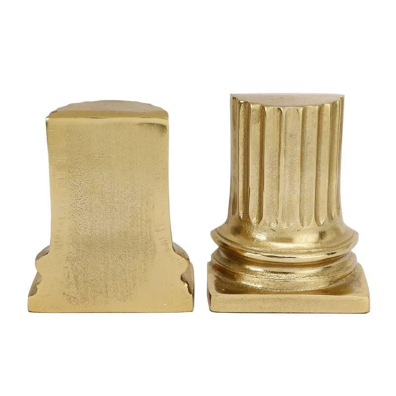 Ancient Pillar Book Ends (Gold) - Set Of Two media 4