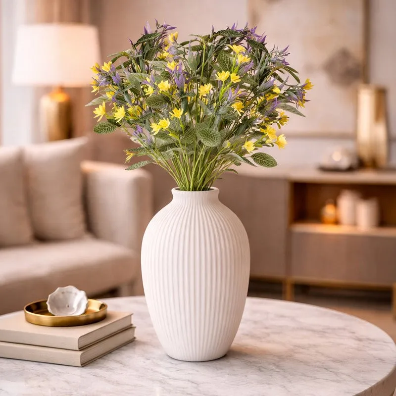Bloomaire Artificial Flower(Yellow) - Set Of Two media 1