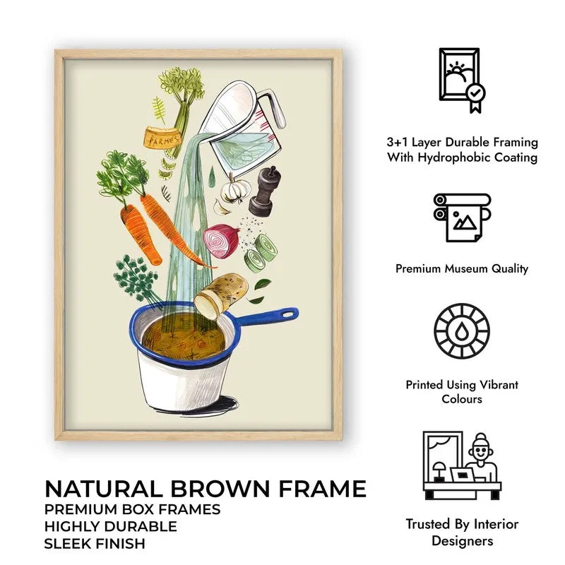 Artisan Appetite Archival Canvas Wall Art - Brown media 12