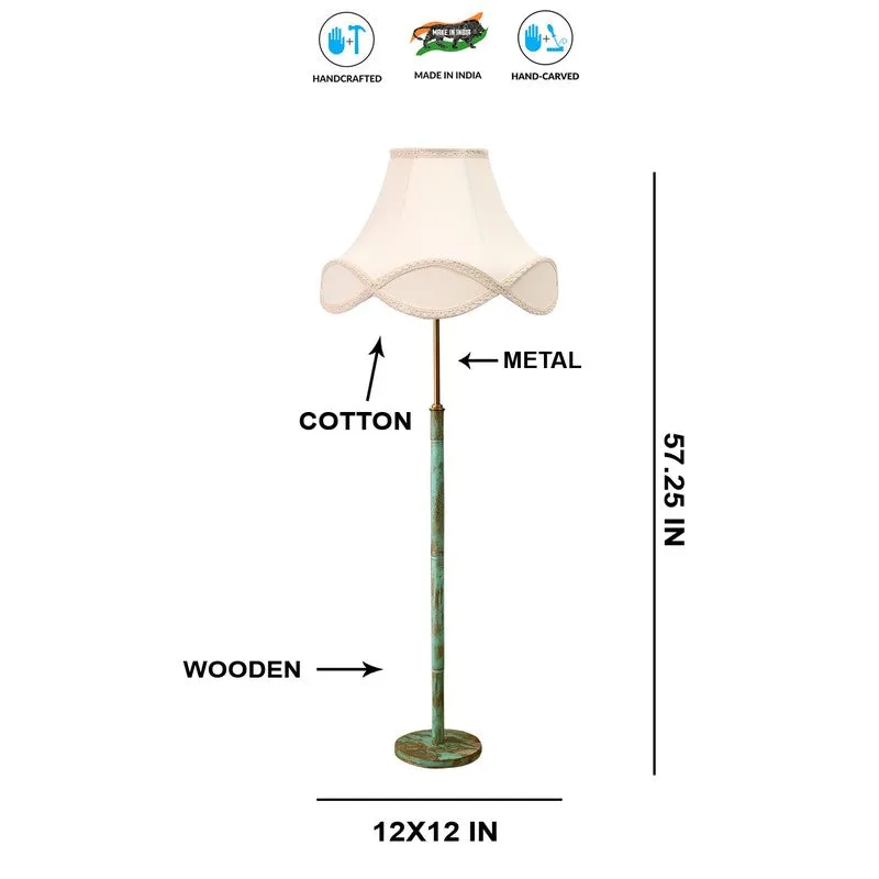 Cozy Nest Wooden Floor Lamp - Ivory media 8