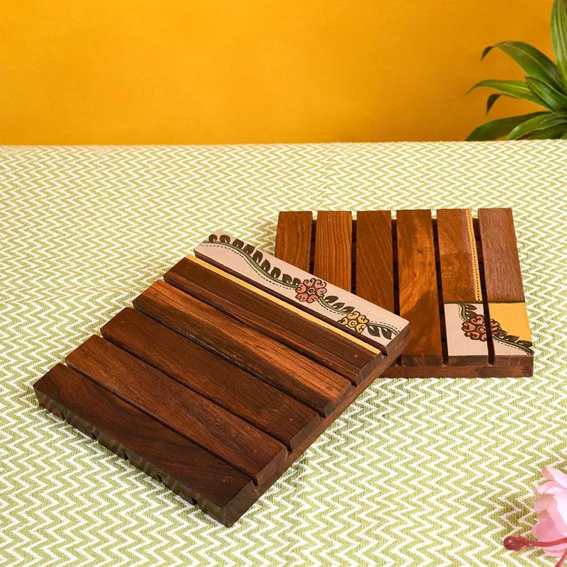 Aadhya Handcrafted Trivet - Set of Two media 1