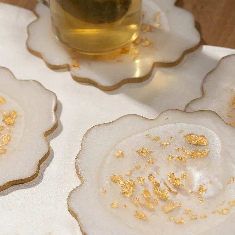 Celeste Crystal Coaster (Wjhite) - Set Of Four media 3