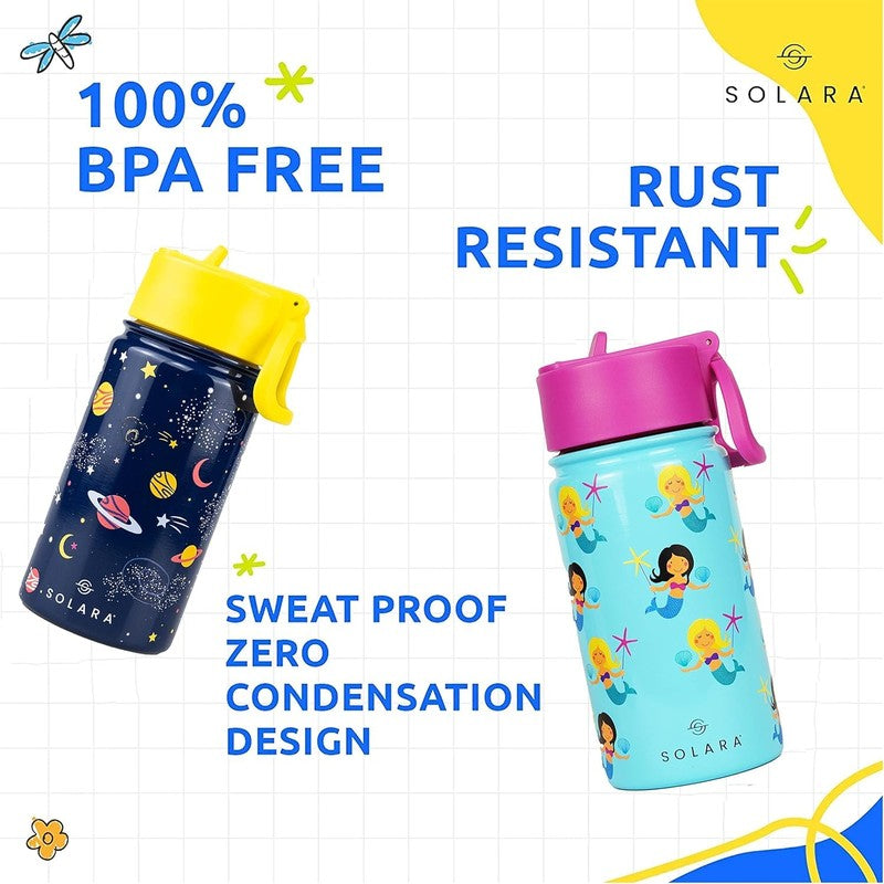 Solara Insulated Stainless Steel Bottle (450 mL) - Blue,Purple media 5