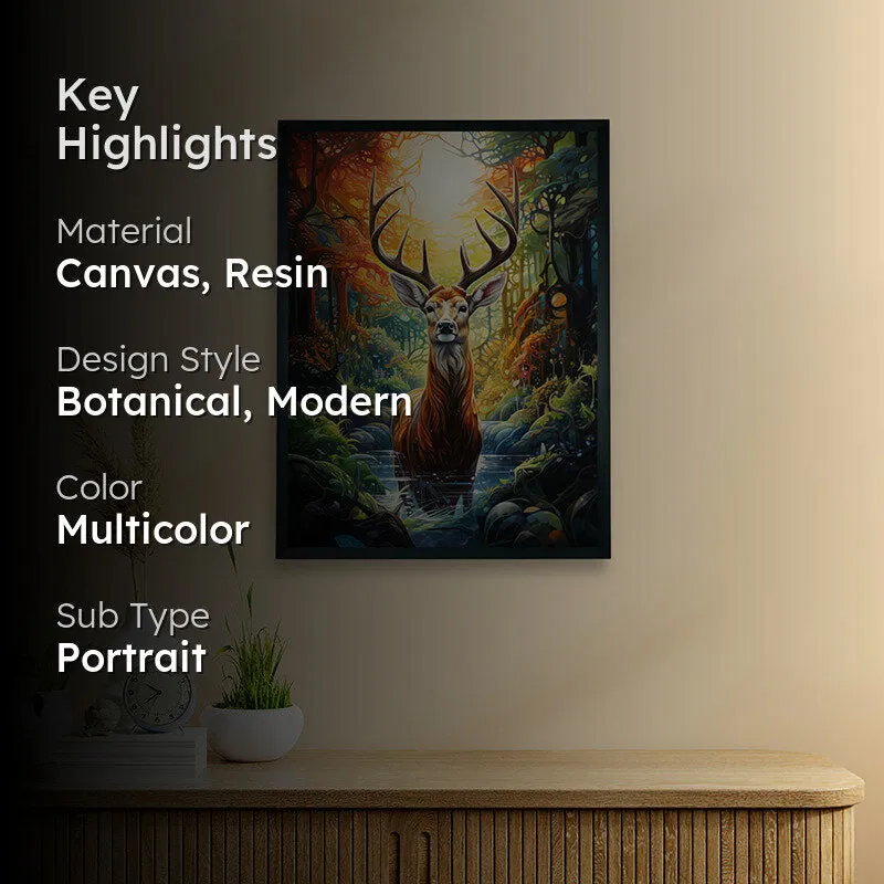 Wild Deer Canvas Wall Art media 2