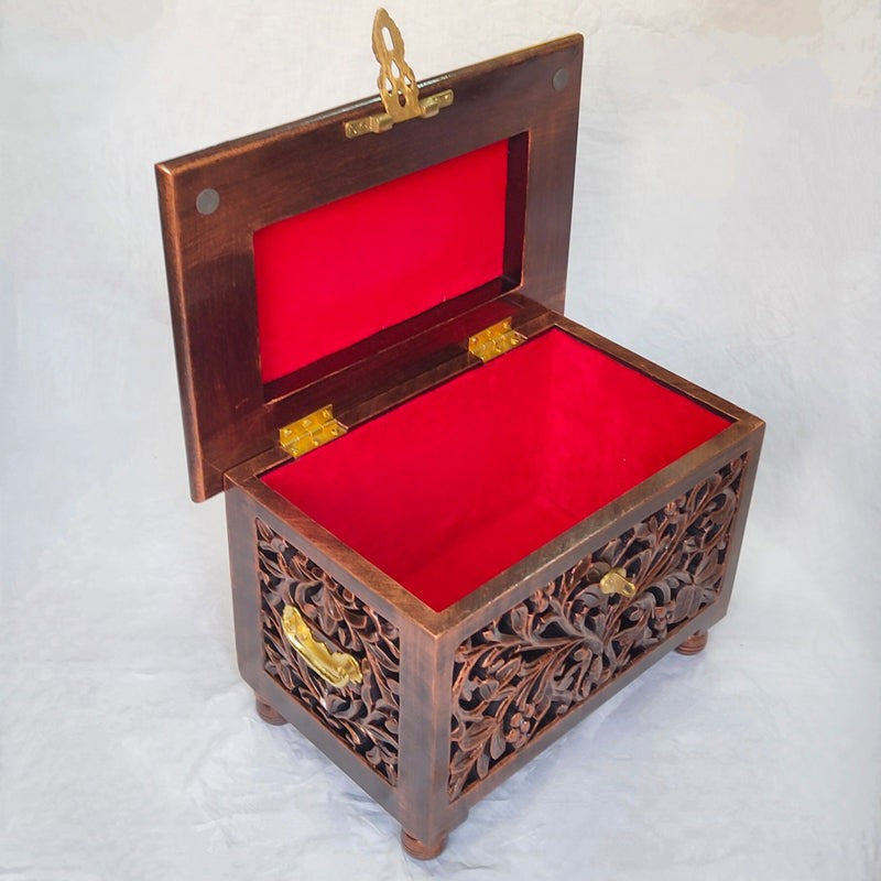 Arysta Decorative Wood Jewel Box - Brown media 5