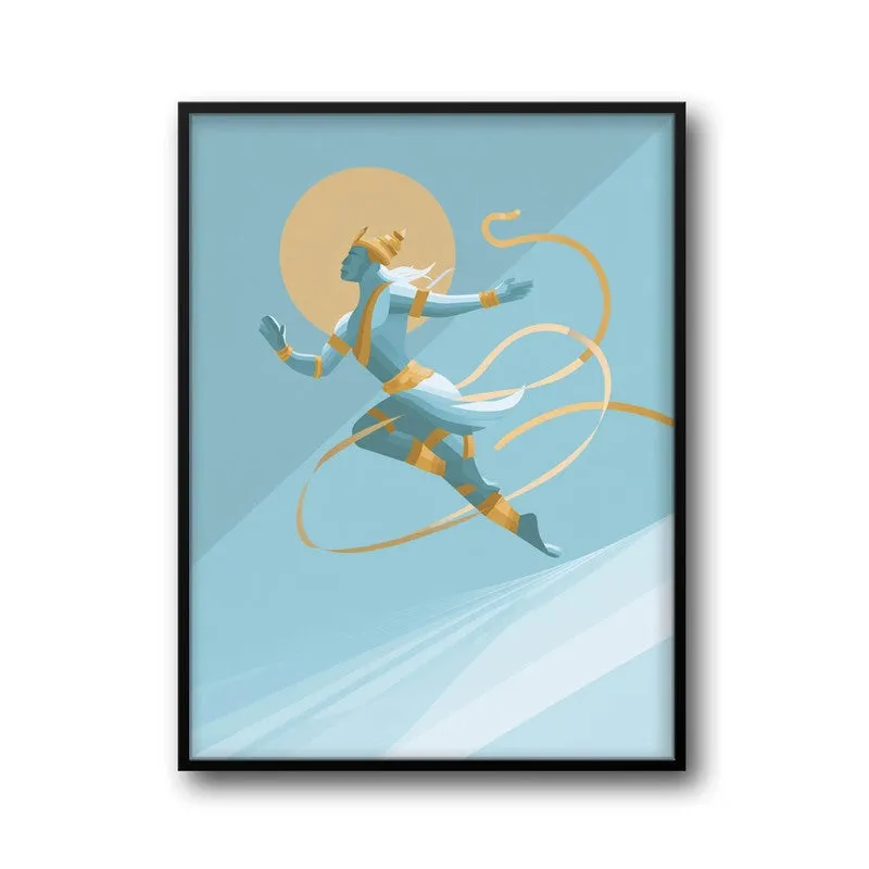 Powerful Sri Hanuman Archival Paper Wall Art media 7