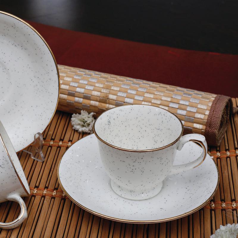 Wedla Bone China Tea Cup & Saucer Set (125 ML) -  Twelve Piece Set image 5