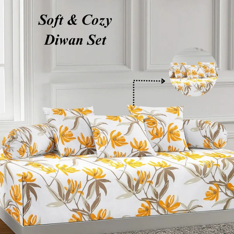 Gulyn Printed Diwan Set - Six Piece Set media 5