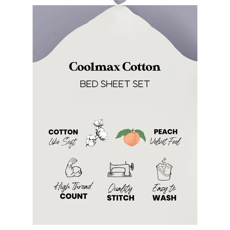 BlossomRest Single Microfiber Bedsheet - 120 GSM - 7