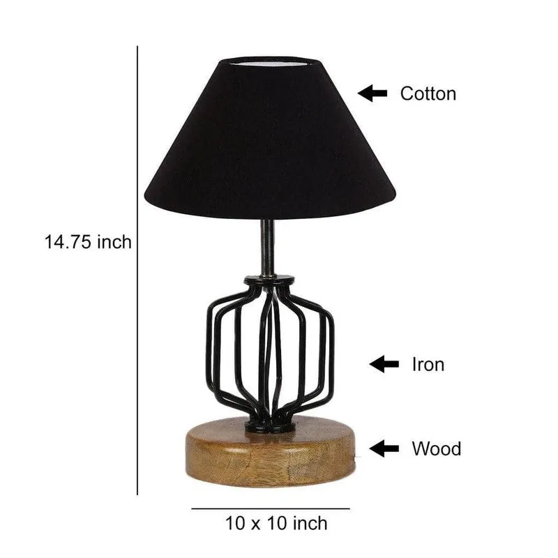 Cosmo Fabric Table Lamp - Black media 7