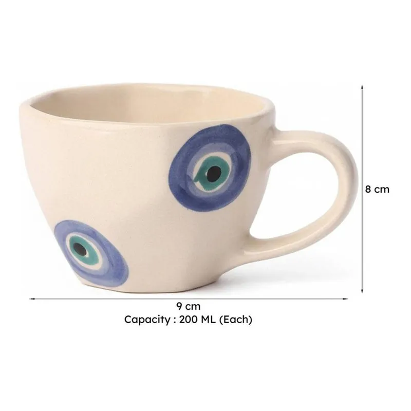 Urvi Ceramic Tea Cup (200 mL Each) - Set of Two media 5