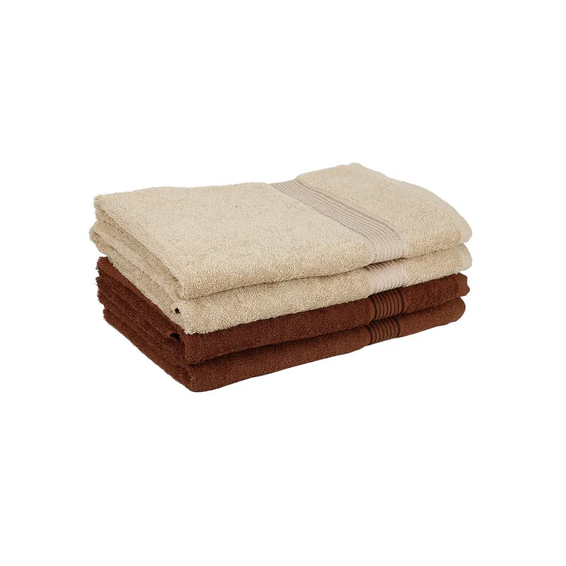 Bodil Bath Towel (Beige & Brown) - Set Of Four media 5