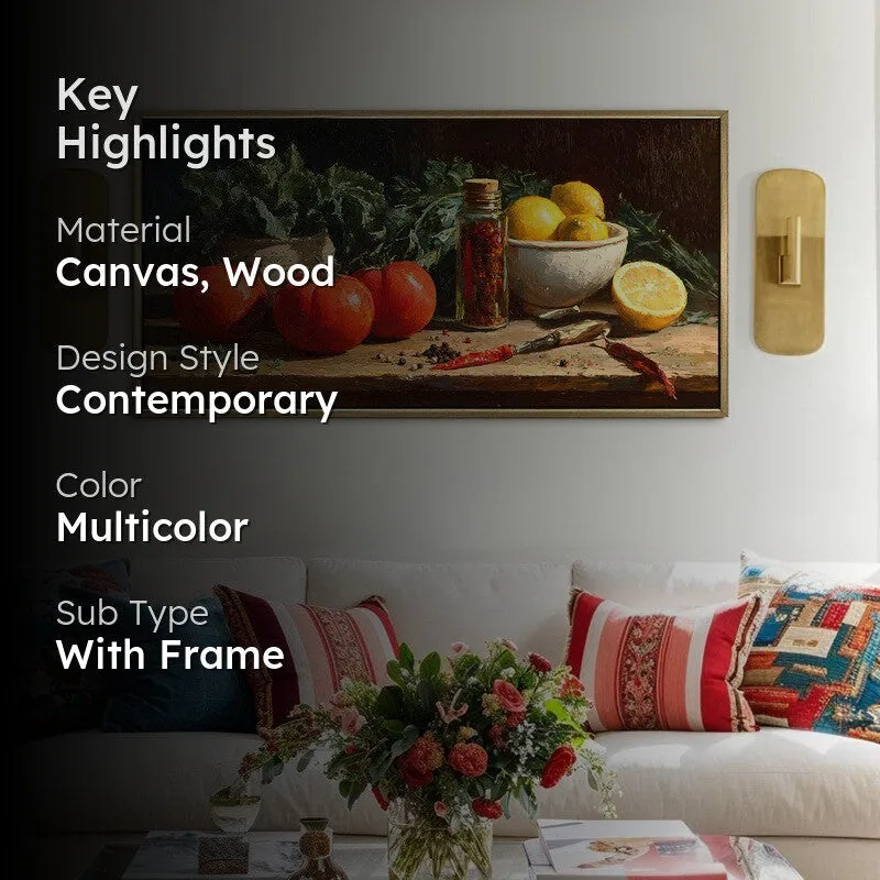 Sunripened Canvas Wall Painting With Frame media 2