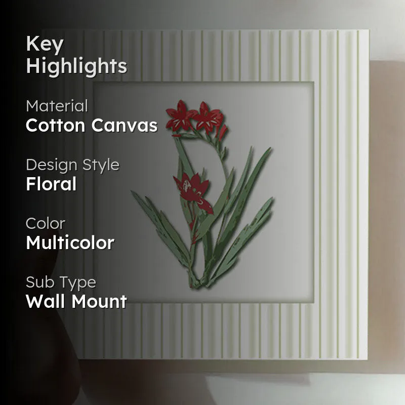 Stems & Scarlet Wall Art media 2