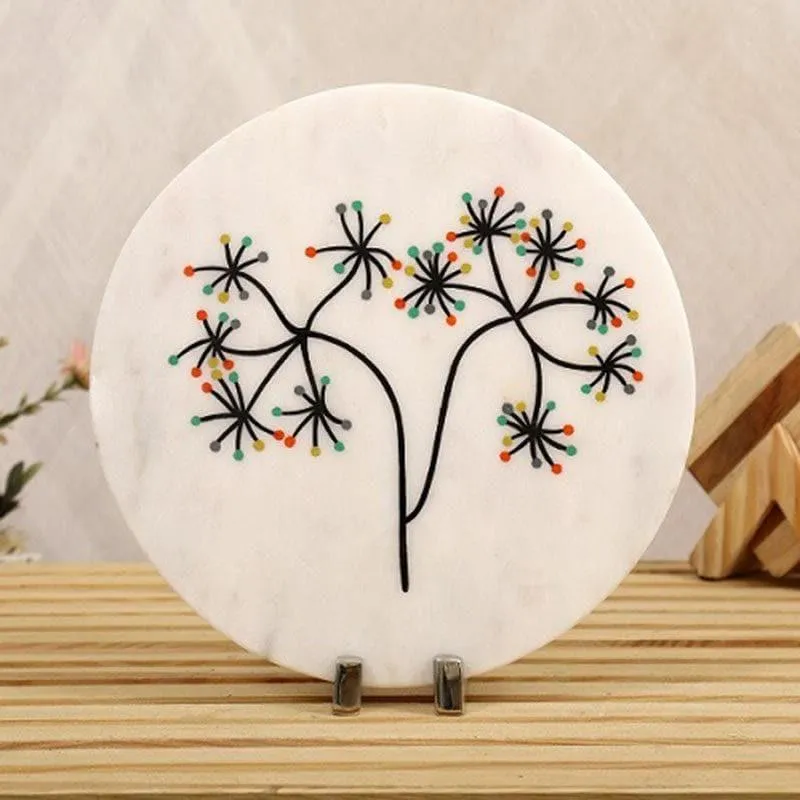 Magnolia Hand Painted Marble Showpiece media 1