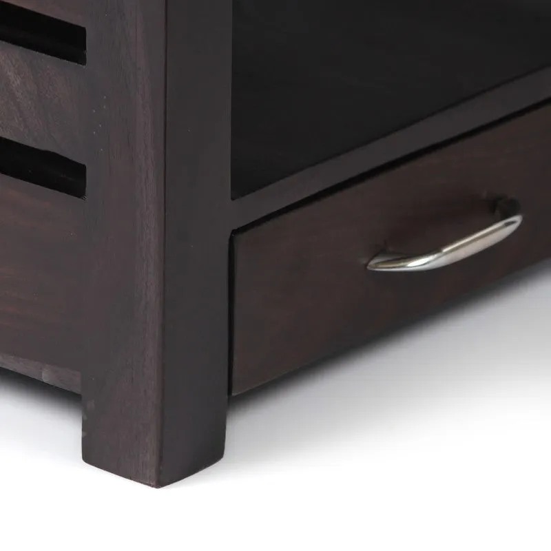 Sverix Sheesham Wooden Side & Bedside Table - Black media 7