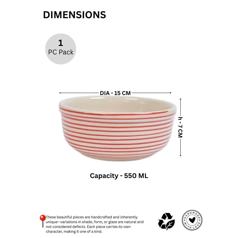 Tiare Serving Bowl (Red) - 550 mL media 6