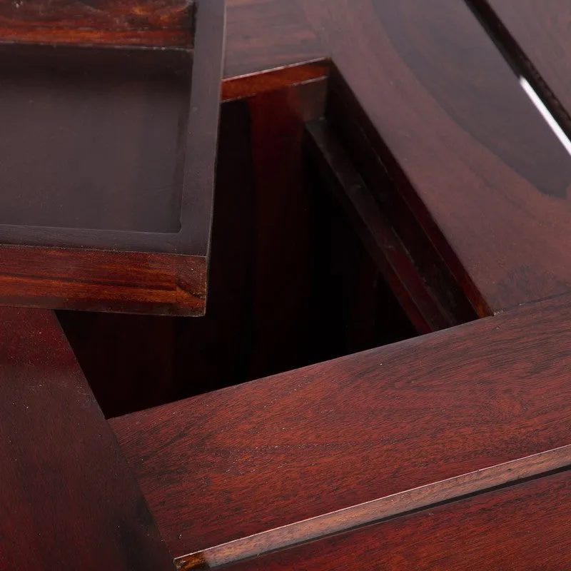 Zervon Sheesham Wooden Center Table - Brown media 5