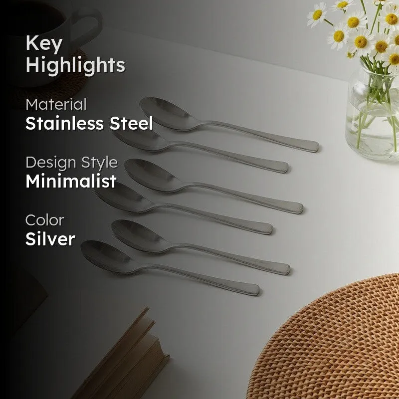 Lucia Stainless Steel Spice Spoon - Set of Six media 2