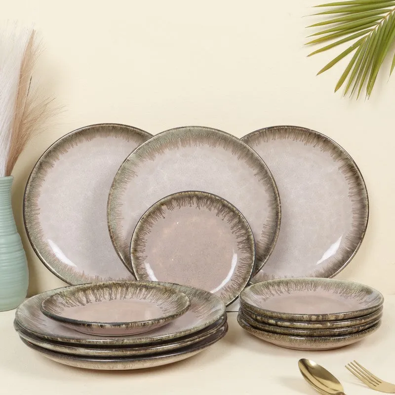 Crestora Elegance Dinner Plate (Pink) - Set of Twelve media 1