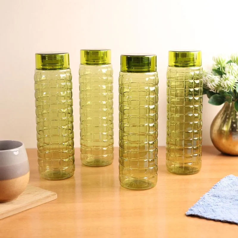 AquaGrid Green Clear PET Bottle (1000 mL Each) - Set Of Four media 1