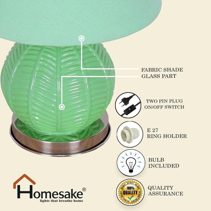 Transella Shine Glass Table Lamp - Green media 7