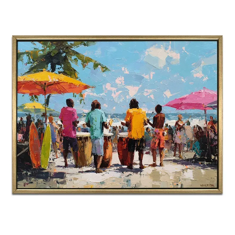 Coastal Melody Canvas Wall Painting With Frame media 3