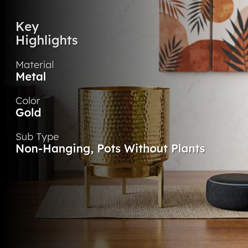 Nicolette Metal Planter - Set Of Two media 2