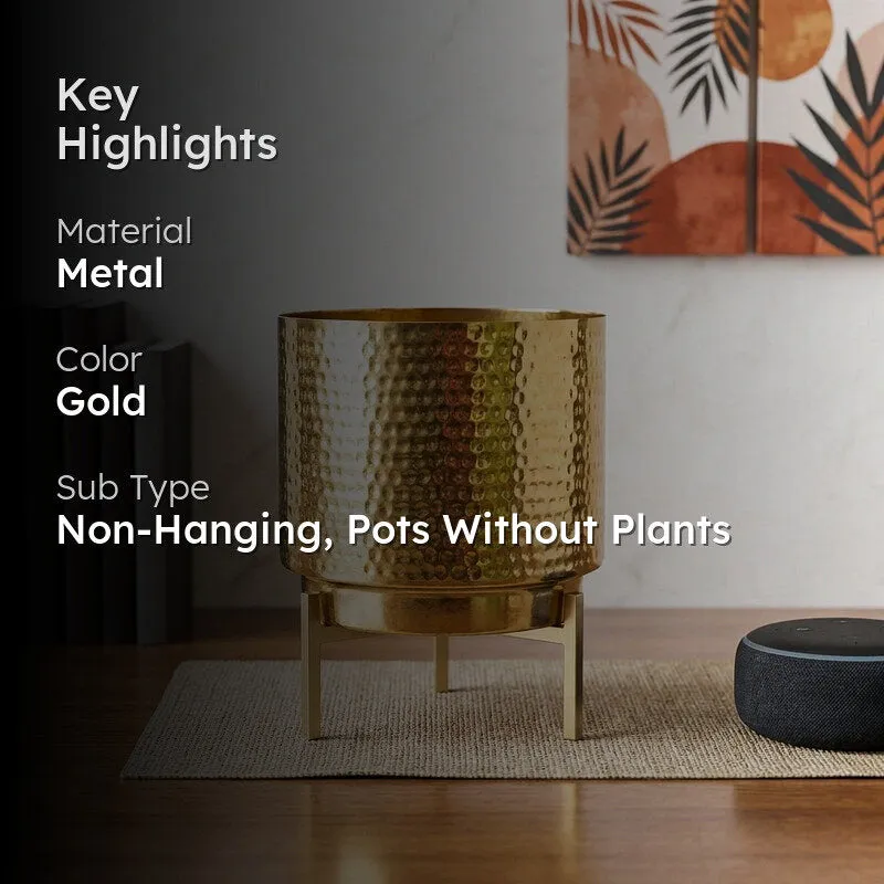 Nicolette Metal Planter - Set Of Two - 2