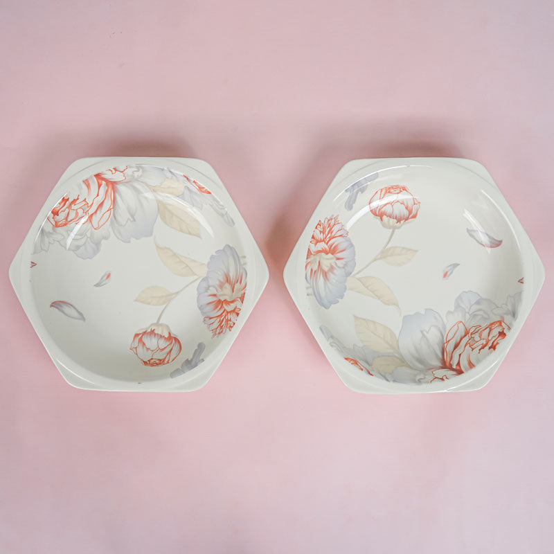 Mida Floral Pasta Plate - Set Of Two media 5