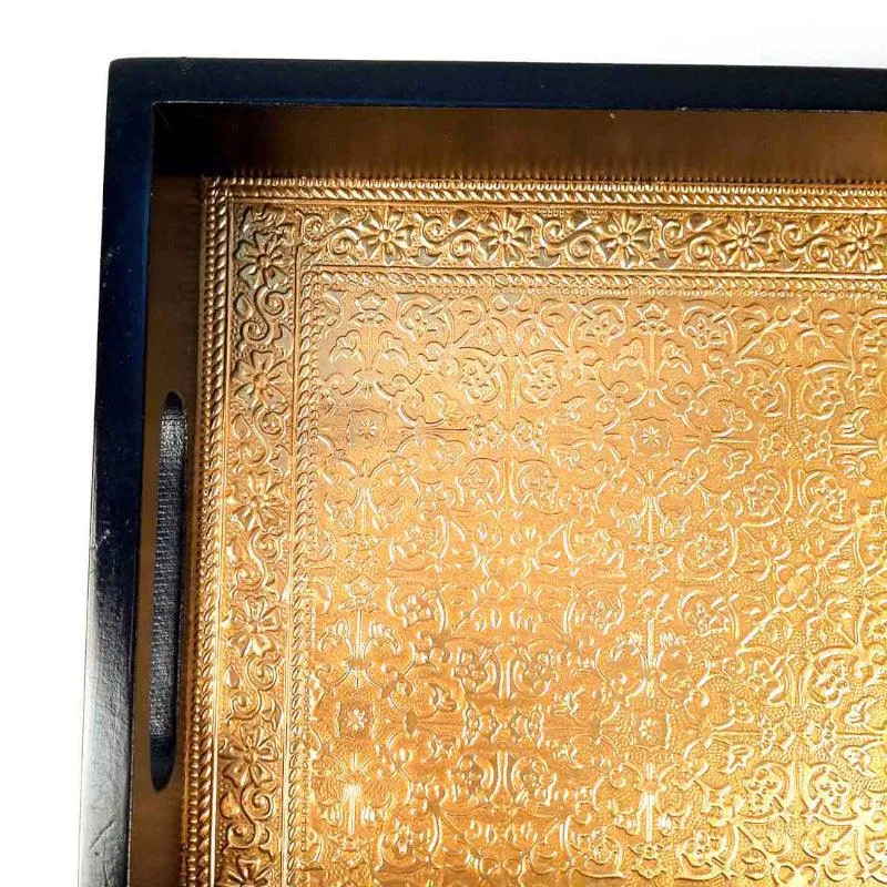 Duvara Brass Tray With Drawers media 5