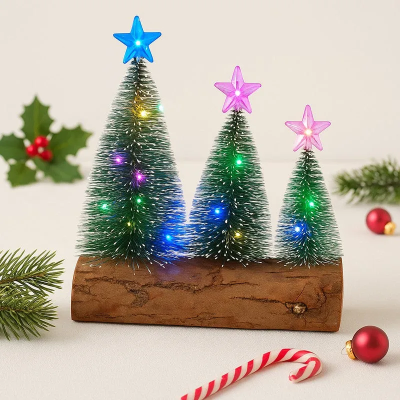 Sparkle Star Christmas Tree Christmas Ornament - Set Of Three media 3