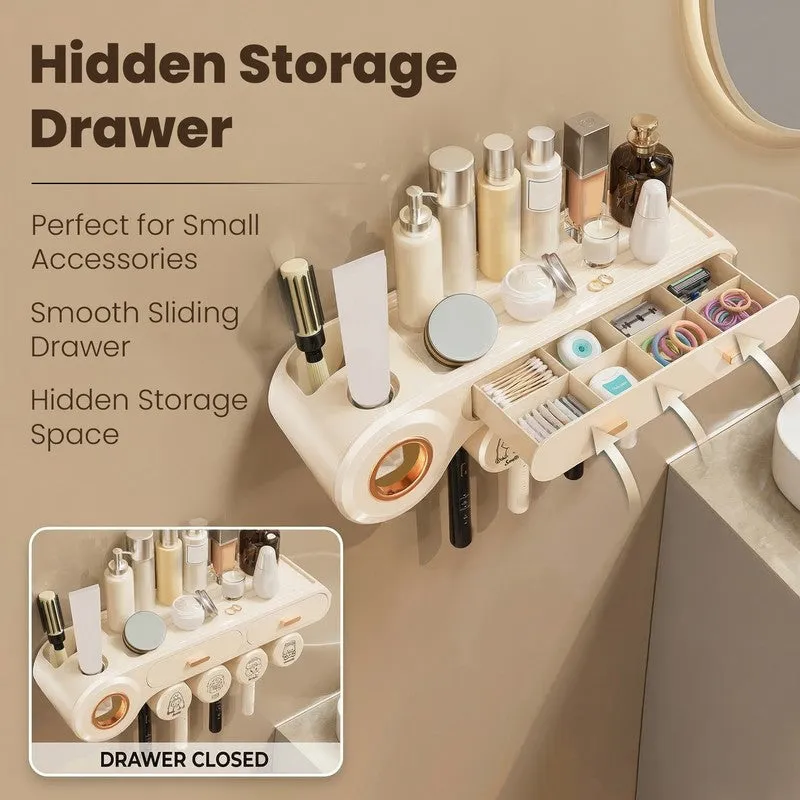Rioware Bath Nest Plastic Bathroom Set - Beige media 7