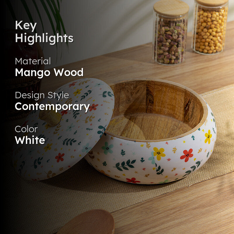 Cottage Carry Mango Wood Casserole media 2
