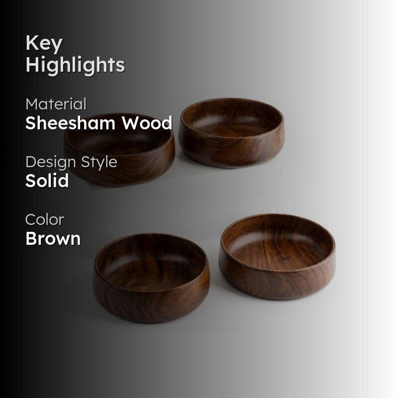 Vanya Wooden Bowl - Set Of Four media 2
