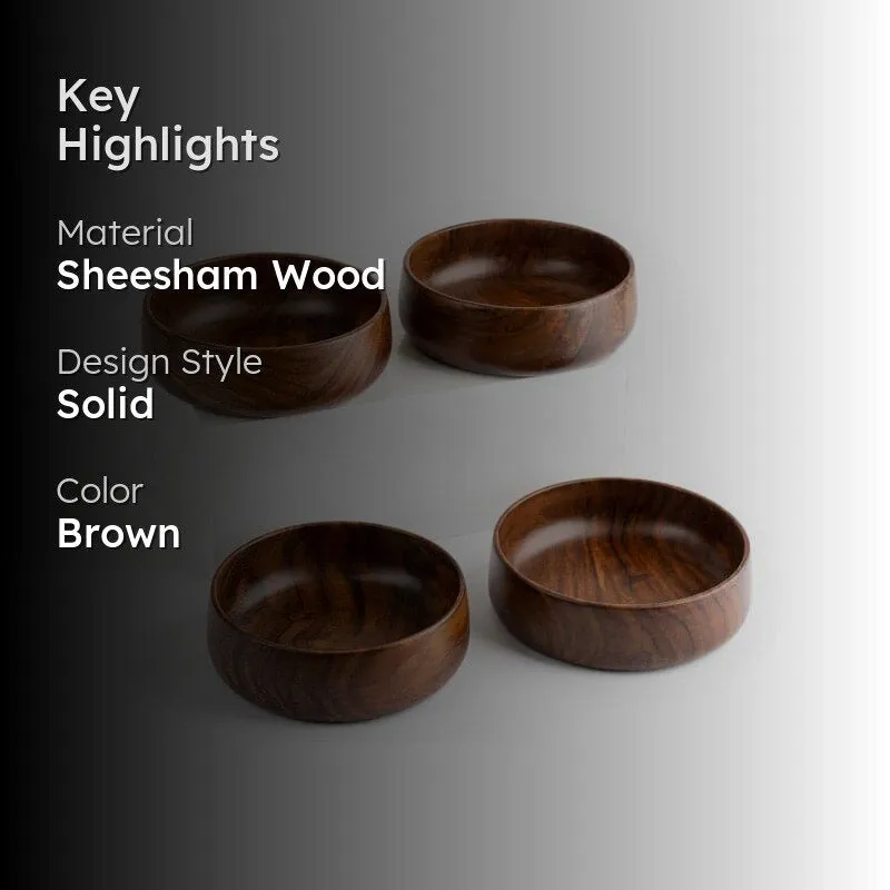 Vanya Wooden Bowl - Set Of Four media 2