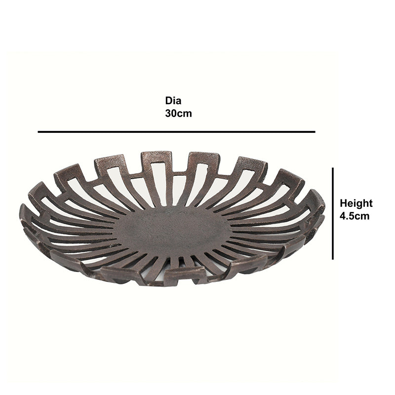 Ajra Flora Serving Tray - Brown media 5