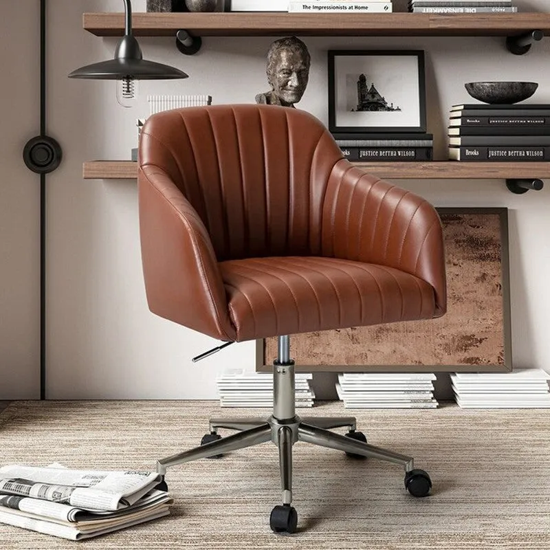 Luxsit Metal Office Chair - Brown media 1