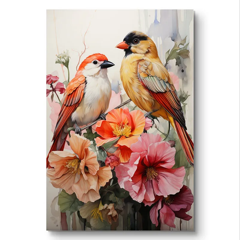 Pakshi Pair Wall Painting media 3