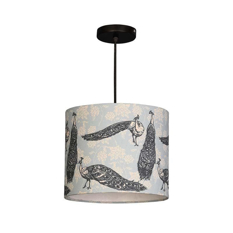 Prancing Peacocks Fabric Ceiling Lamp media 4