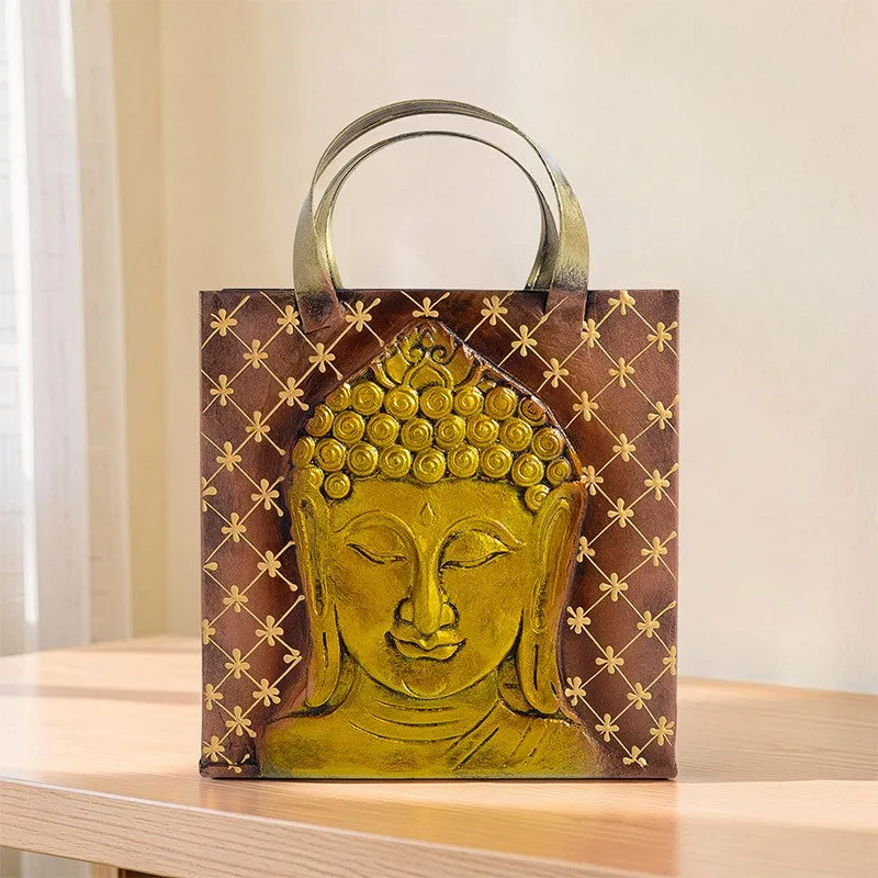 Buddha Embossed Iron Magazine Organizer media 7
