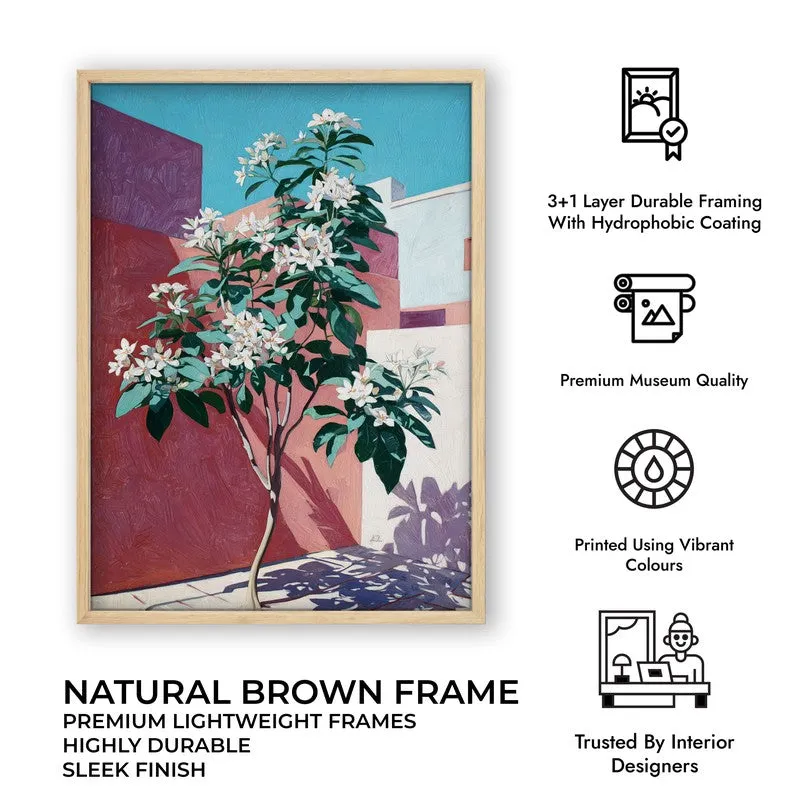 Leafora Canvas Wall Painting With Brown Frame media 10