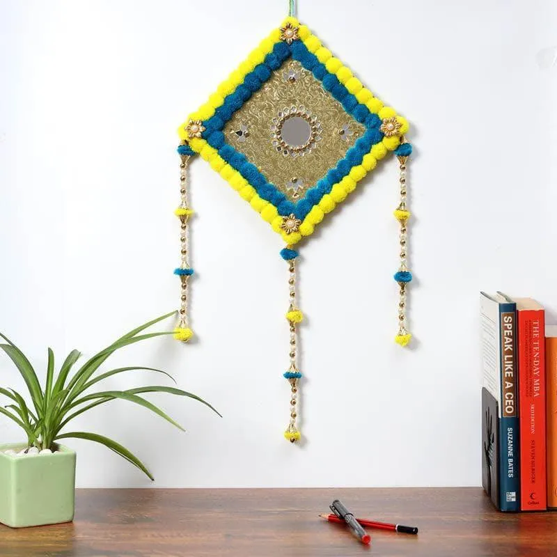 Lozenge Festive Latkan - Yellow & Blue media 1