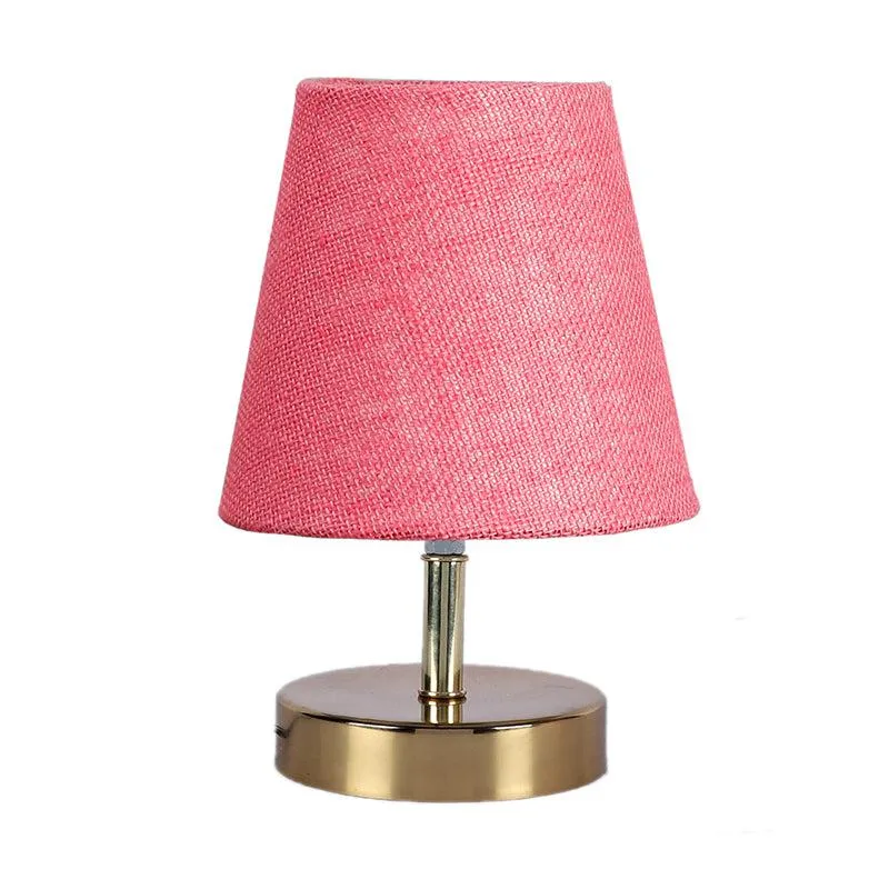 Alba Jute Table Lamp - Pink,Gold media 3