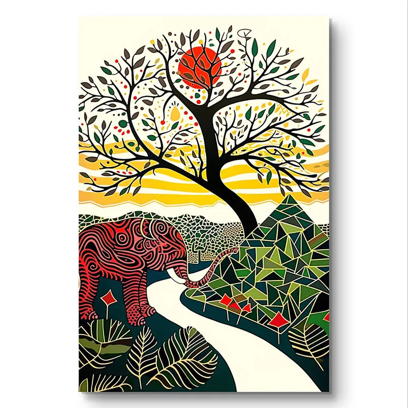 Vibrant Forestscape Wall Art media 3
