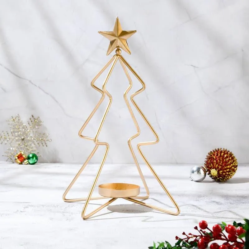 Small Christmas Tree Candle Stand media 5